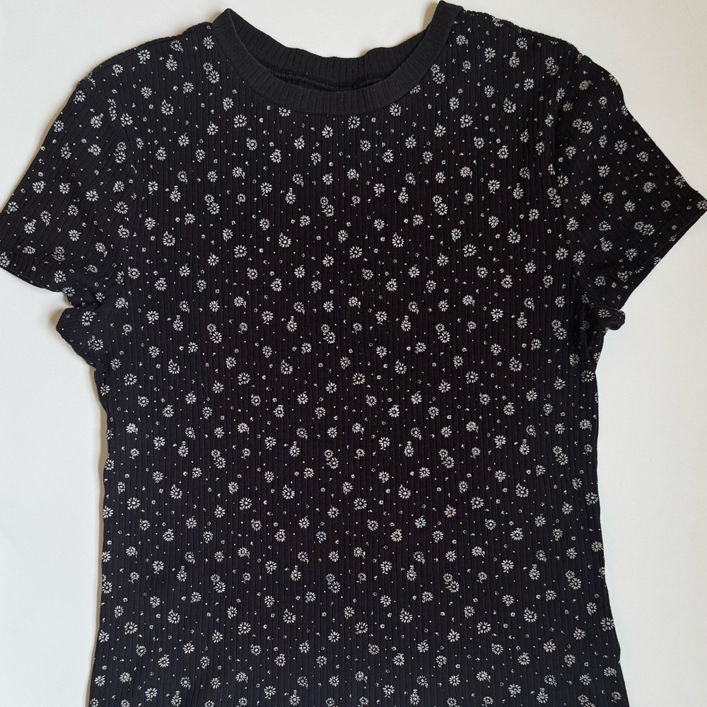 No Boundaries Floral Baby Tee
